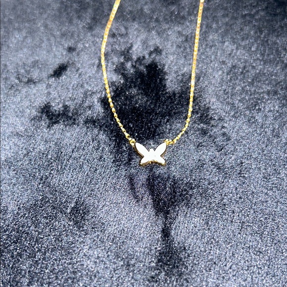 Kate Spade Gold and Pink Socia Butterfly Necklace - Picture 11 of 12